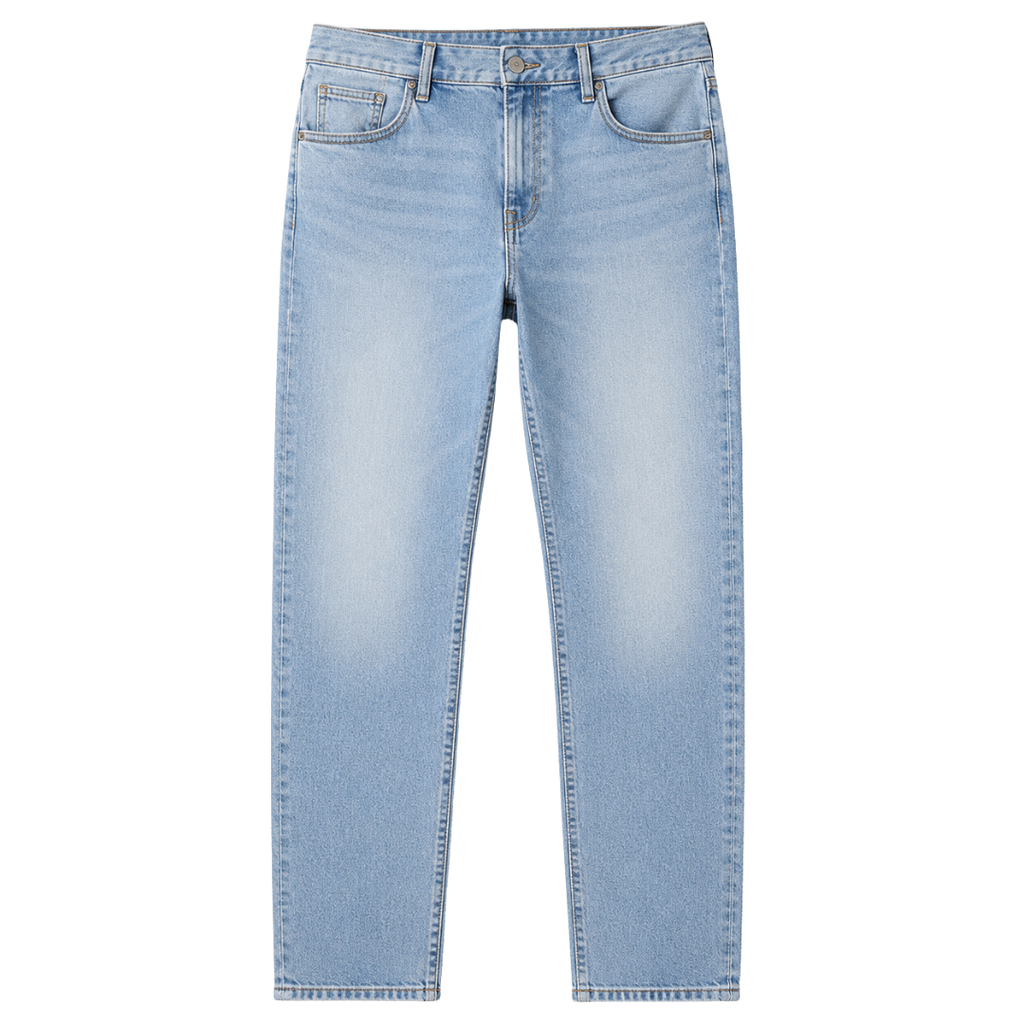 Premium Stretch Denim Jeans – Light Blue Wash | Camom Beery