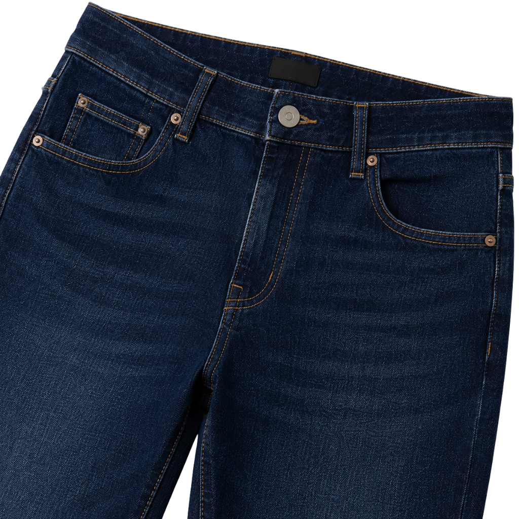 Premium Stretch Denim Jeans – Dark Indigo Wash | Camom Beery