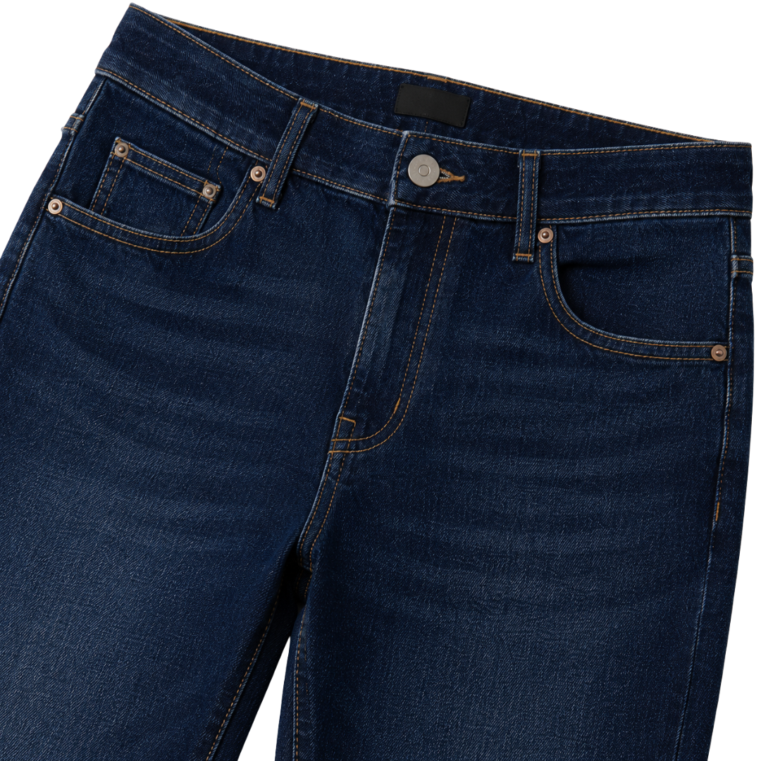 Premium Stretch Denim Jeans – Dark Indigo Wash | Camom Beery