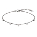 Premium Stainless Steel Triangle Link Bracelet – Silver | Camom Beery