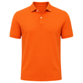 Premium Cotton Piqué Polo Shirt – Sunset Orange | Camom Beery